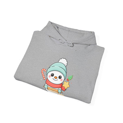 Christmas Snowman Hoodie for Cozy Cookie-Baking Cheer