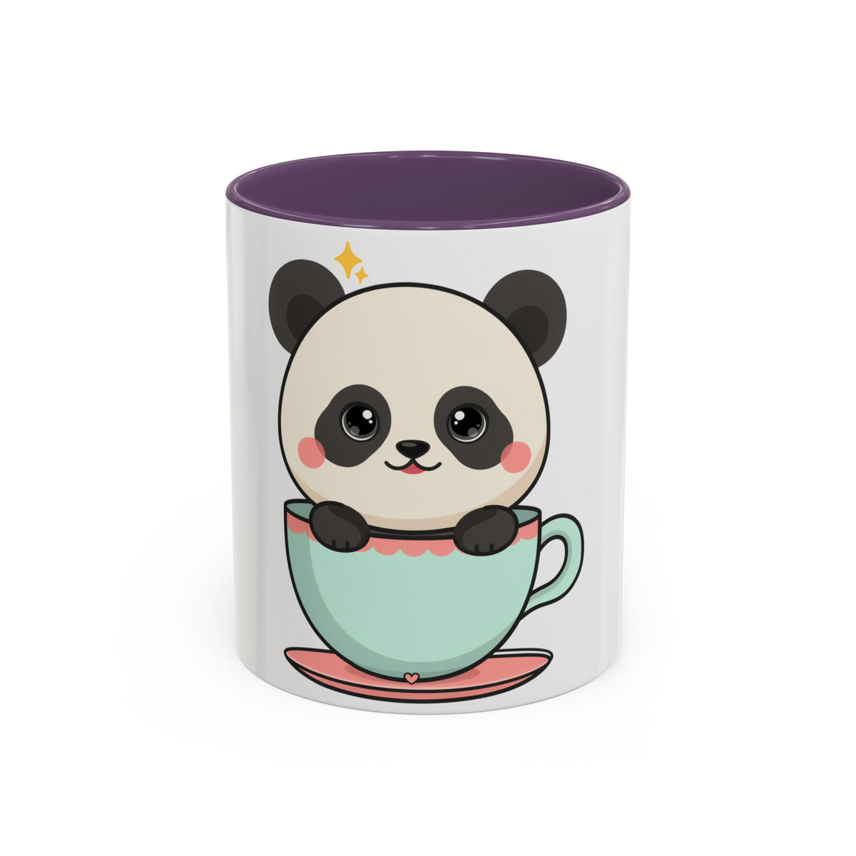Kawaii Panda Accent Coffee Mug for Panda Lovers