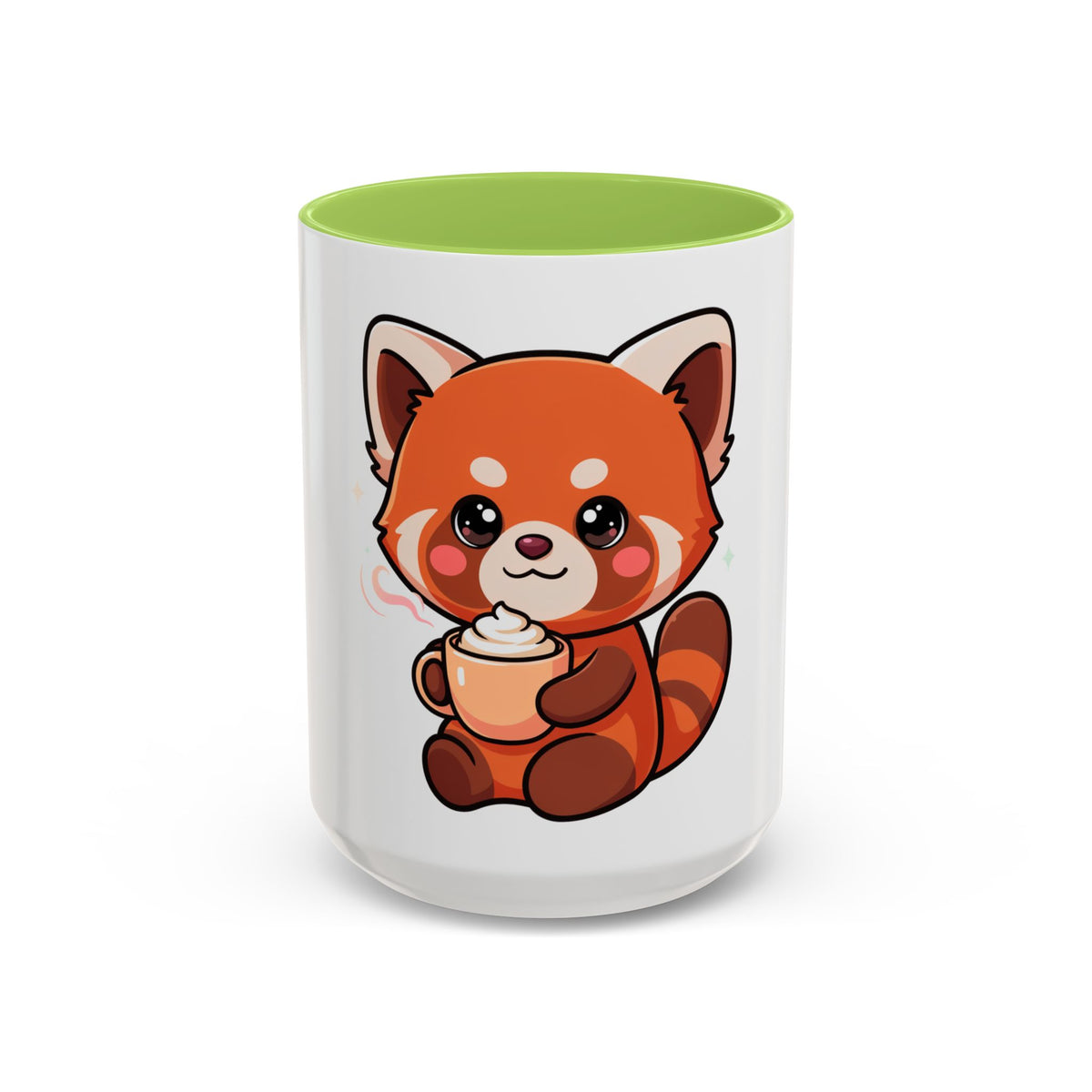Red Panda Coffee Mug, Cute Latte Lover Accent Mug