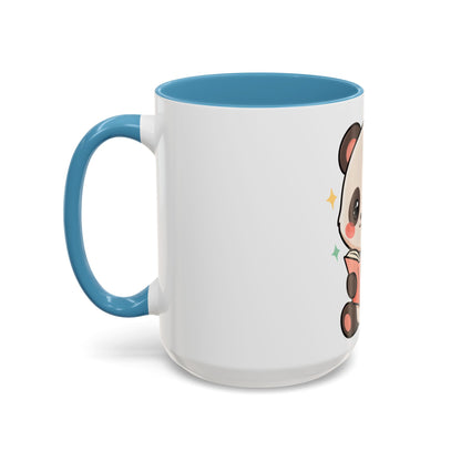 Kawaii Panda Reading Mug, Cute Book Lover Coffee Cup
