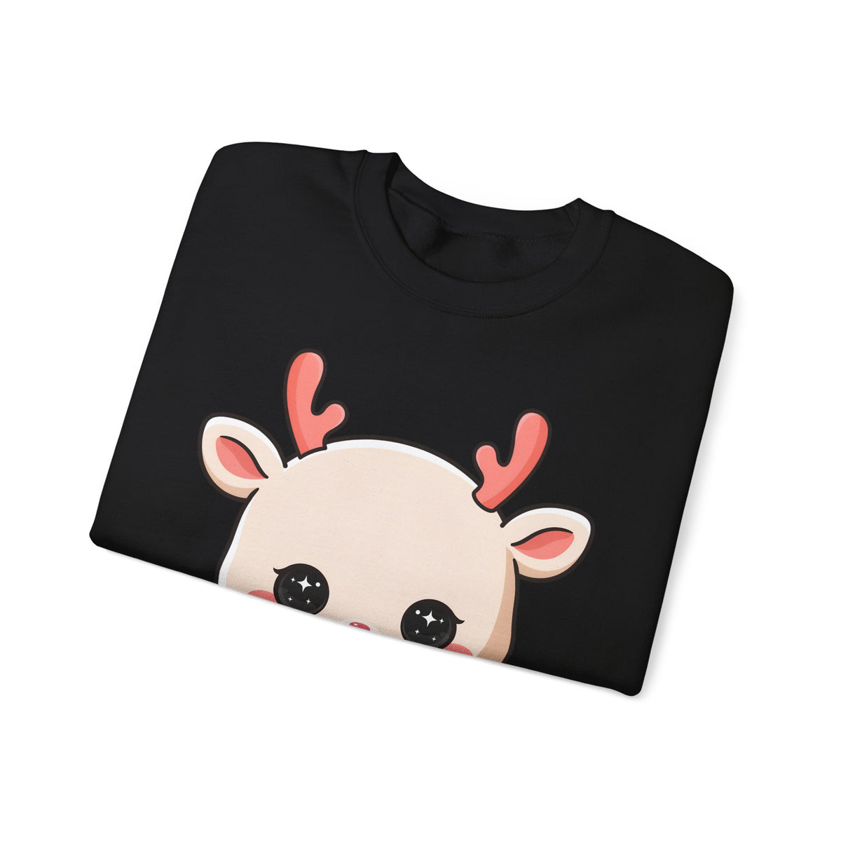 Kawaii Christmas Reindeer Sweatshirt for Holiday Fans