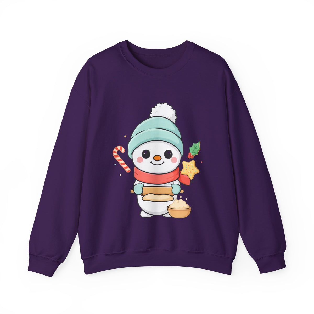 Christmas Snowman Baking Sweatshirt – Kawaii Holiday Crewneck