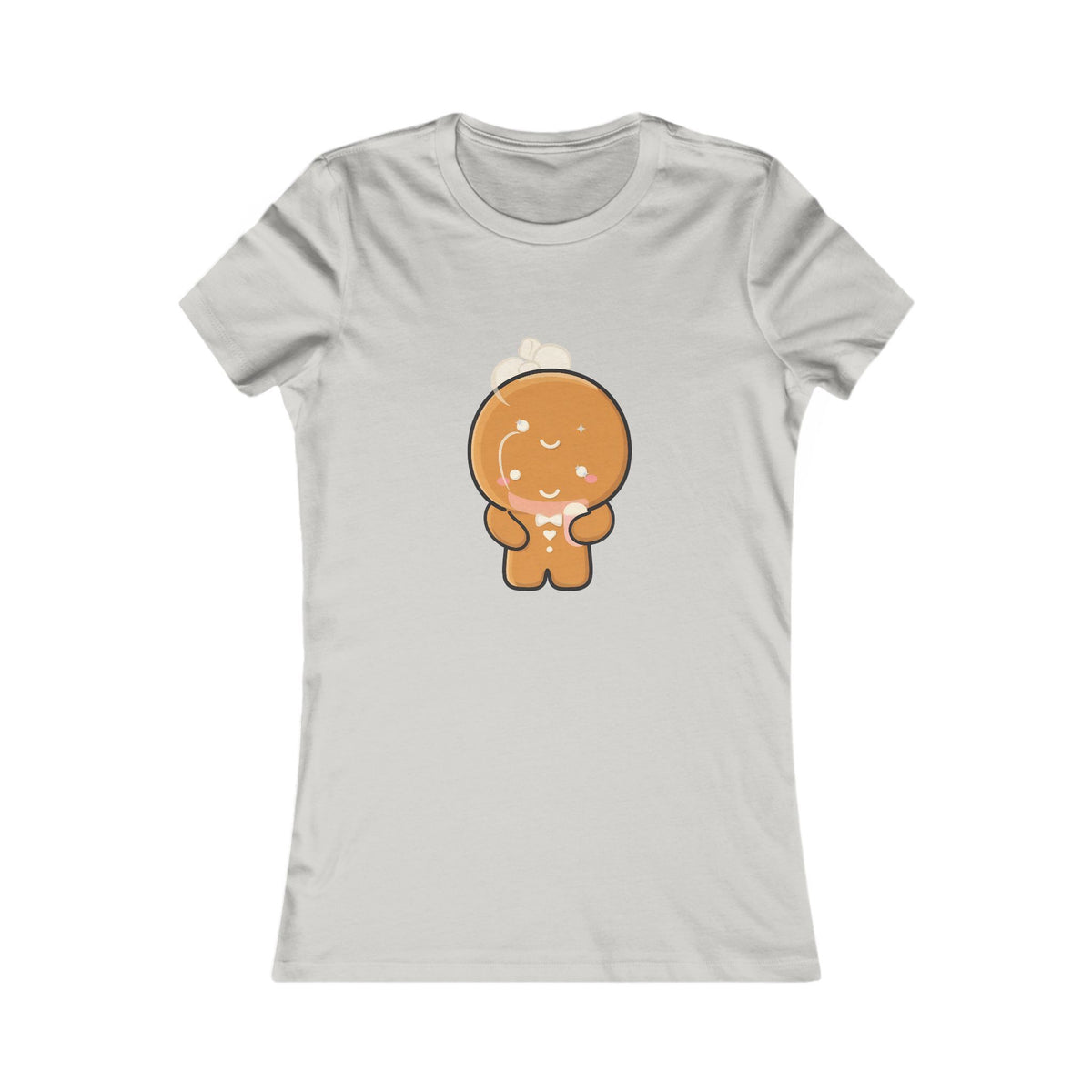 Kawaii Gingerbread Man T-Shirt for Cozy Cocoa Breaks