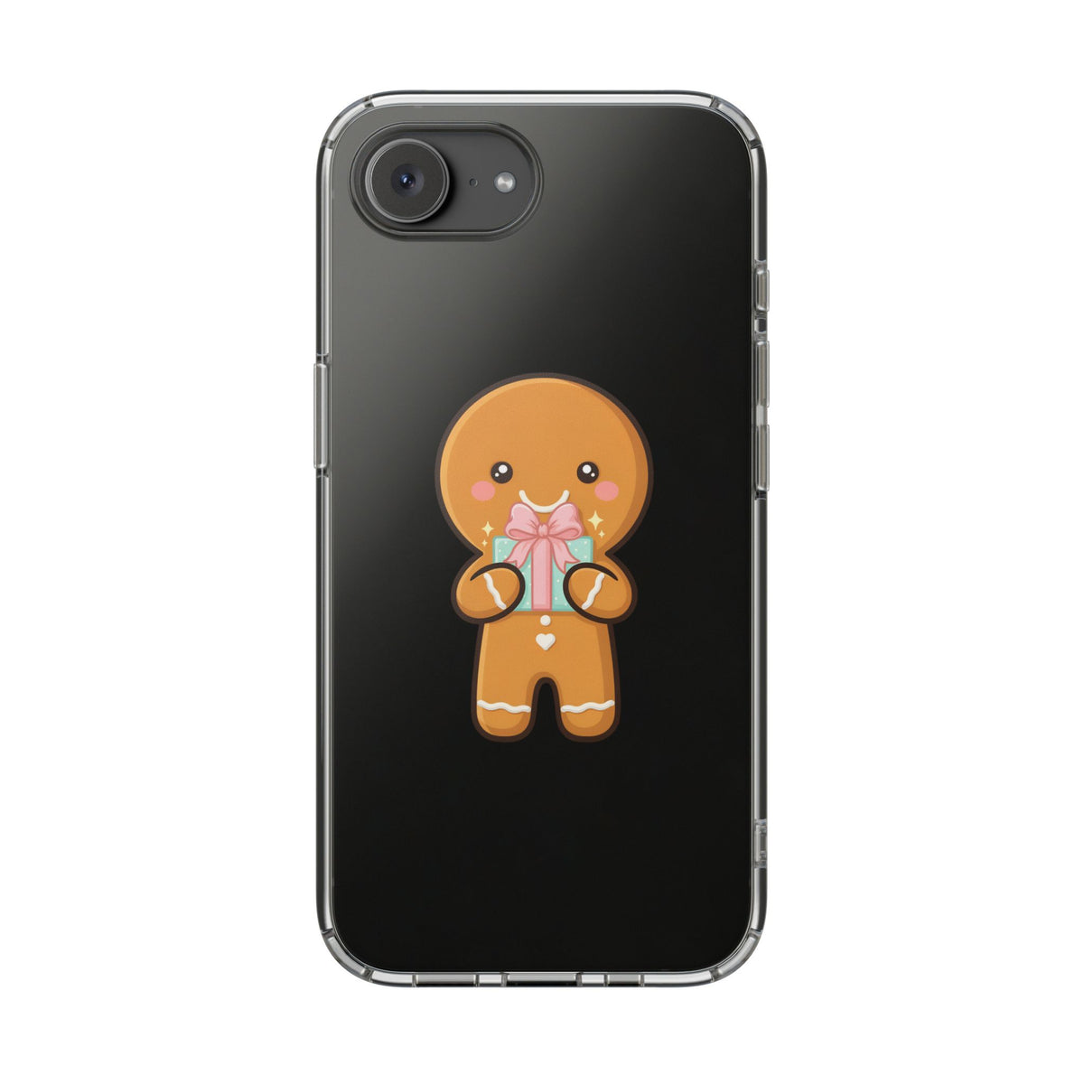 Gingerbread Man Phone Case, Cute Holiday Gift Design