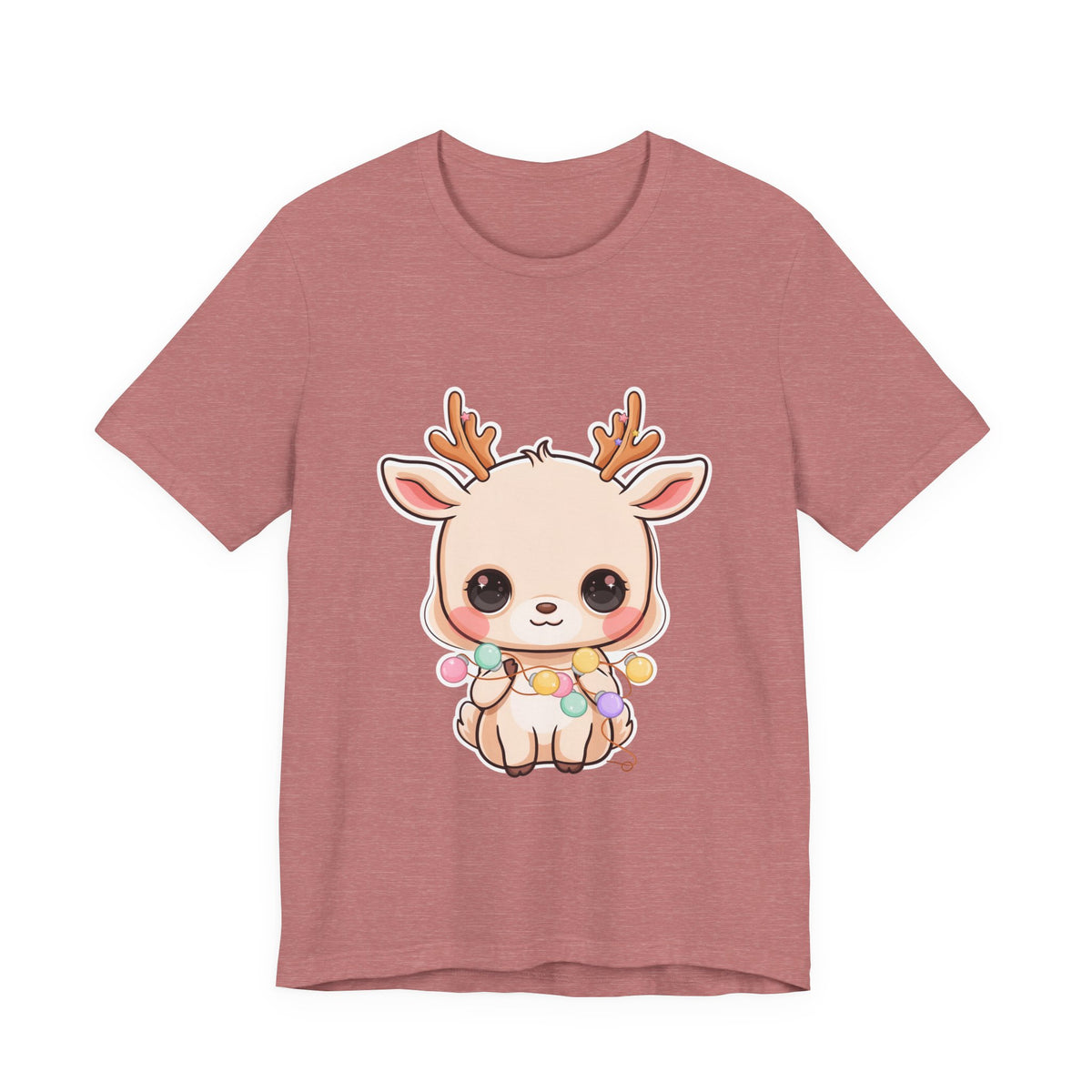 Kawaii Reindeer T-Shirt for Cozy Holiday Errands