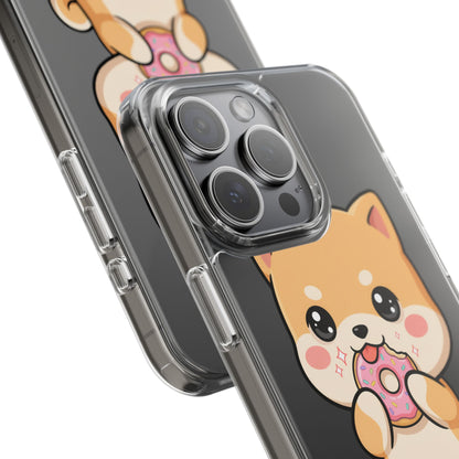 Kawaii Shiba Inu Phone Case with Donut