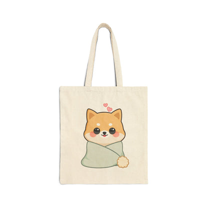 Kawaii Shiba Inu Tote Bag – Cozy Cute Dog Gift