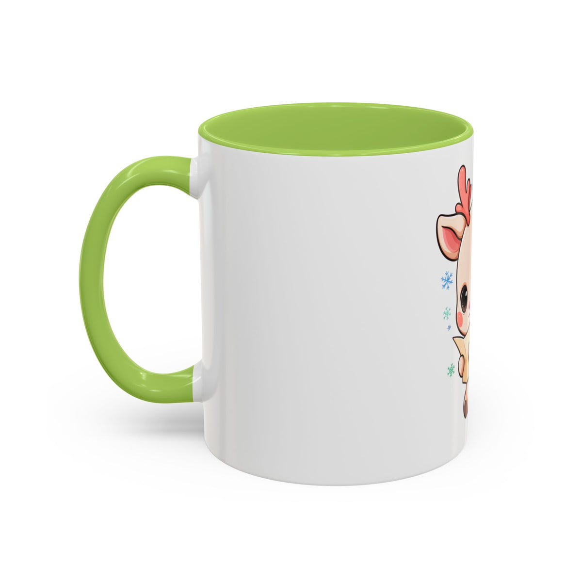 Christmas Reindeer Accent Coffee Mug for Cozy Holiday Mornings