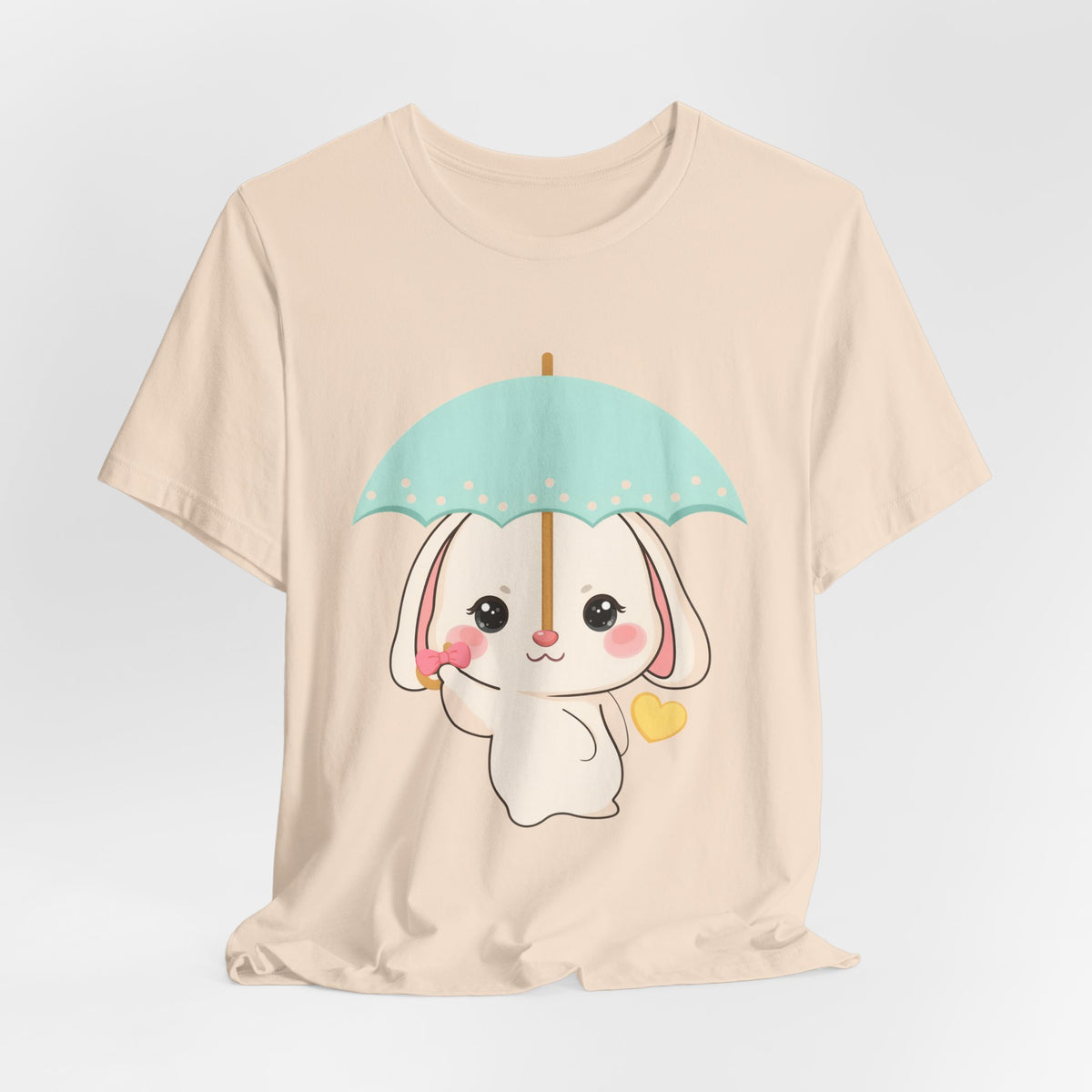 Kawaii Bunny T-Shirt, Cute Umbrella Rabbit Tee