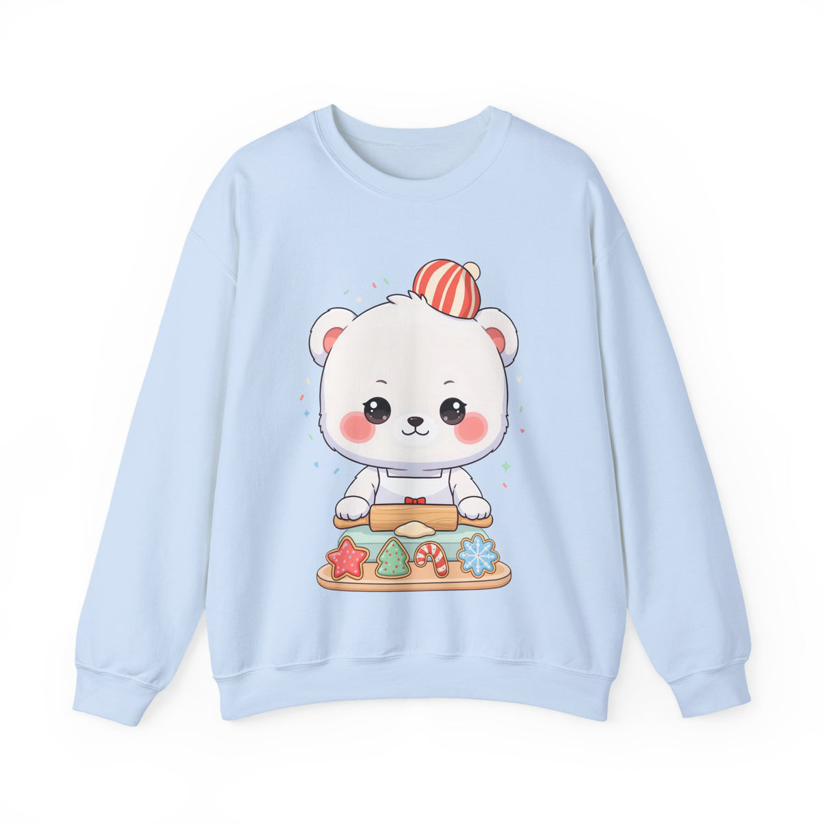 Christmas Cookie Bear Sweatshirt, Cute Holiday Baker Gift