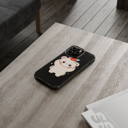 Kawaii Christmas Bear Phone Case for Cozy Holiday Days