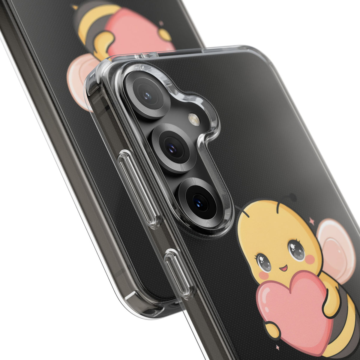 Kawaii Bee Clear Impact-Resistant Phone Case