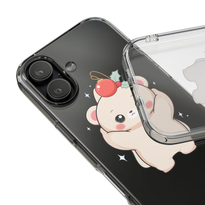 Kawaii Christmas Bear Phone Case for Cozy Holiday Days