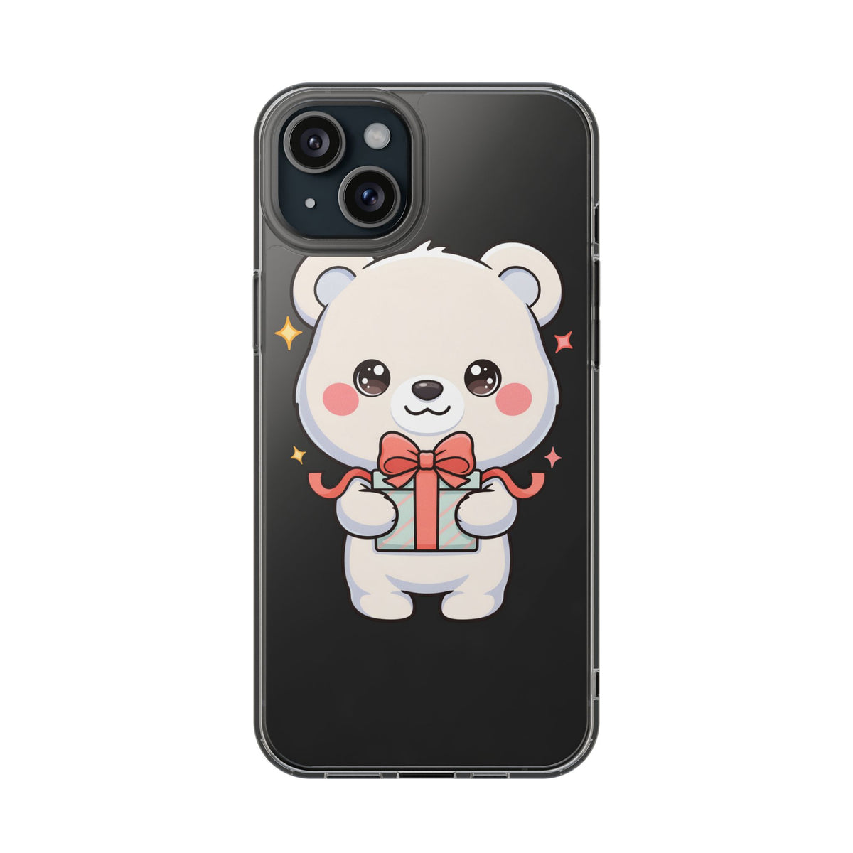 Kawaii Polar Bear Gift Phone Case for Holiday Gifting