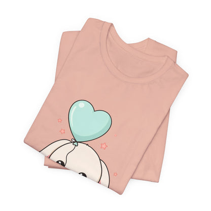 Kawaii Bunny T-Shirt with Balloon – Cute Chibi Rabbit Tee