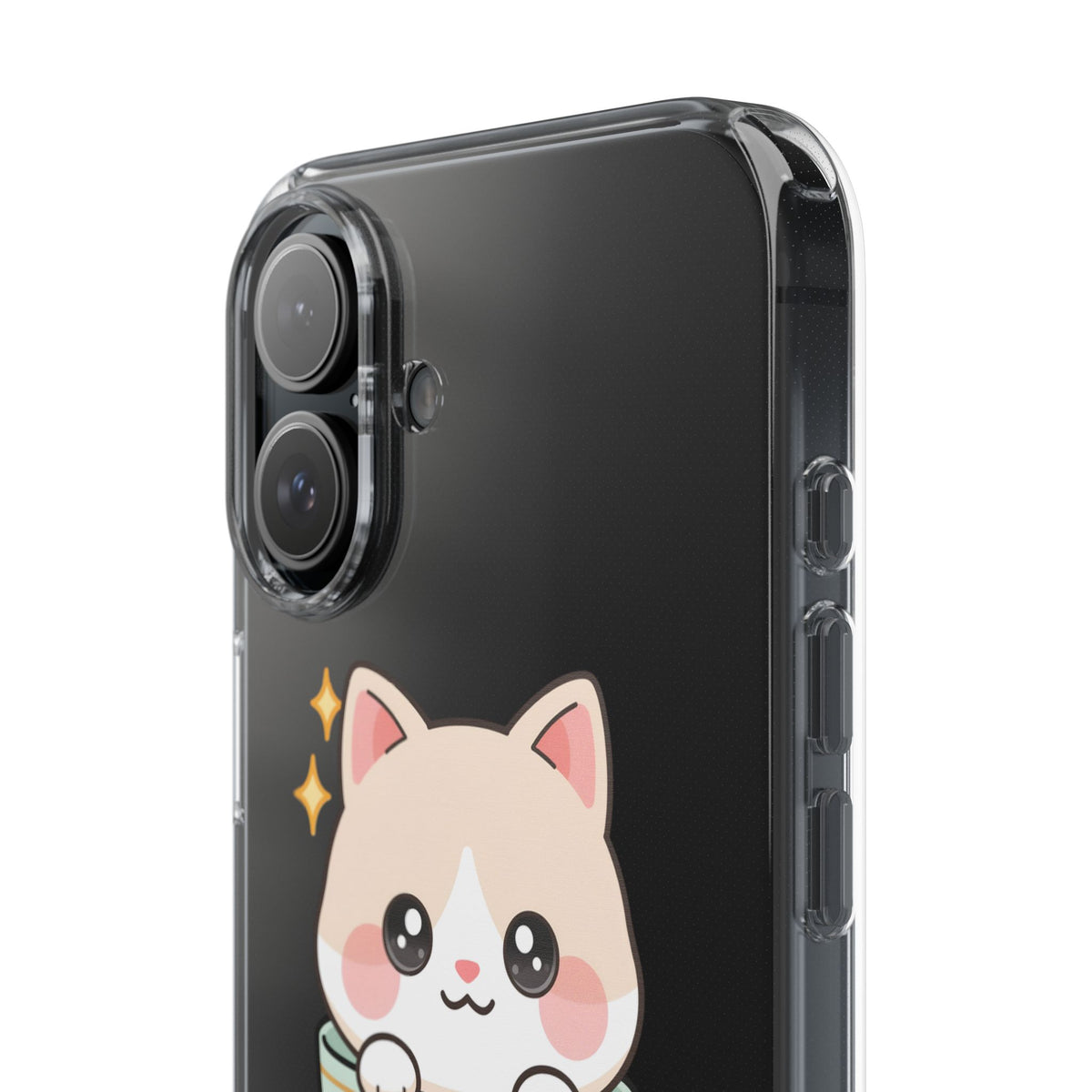 Kawaii Cat Phone Case, Cute Teacup Kitty Gift