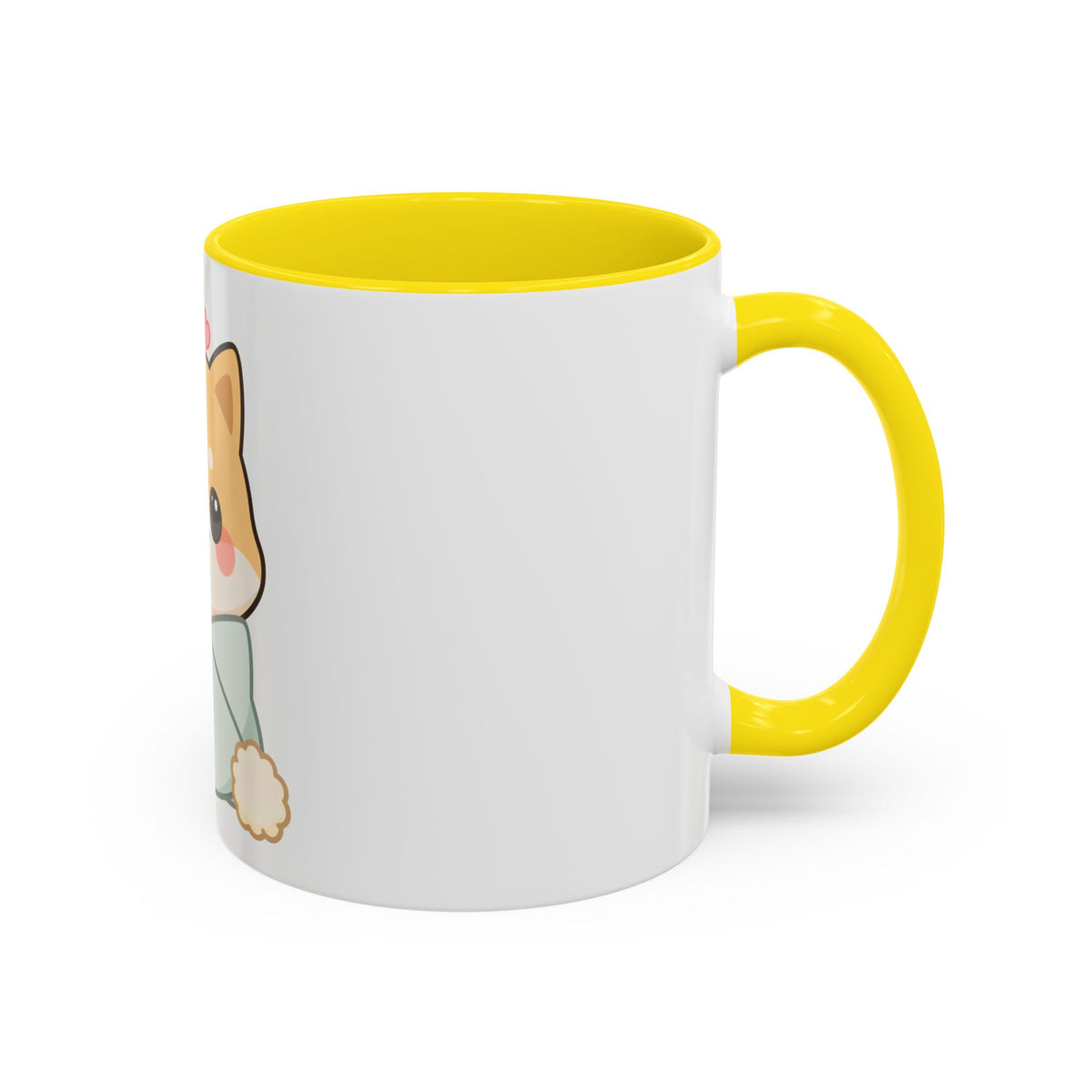 Kawaii Shiba Inu Accent Coffee Mug for Cozy Moments