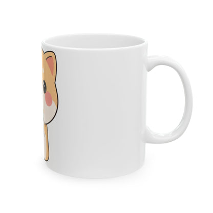 Kawaii Shiba Inu Mug – Cute Ice Cream Dog Ceramic Cup