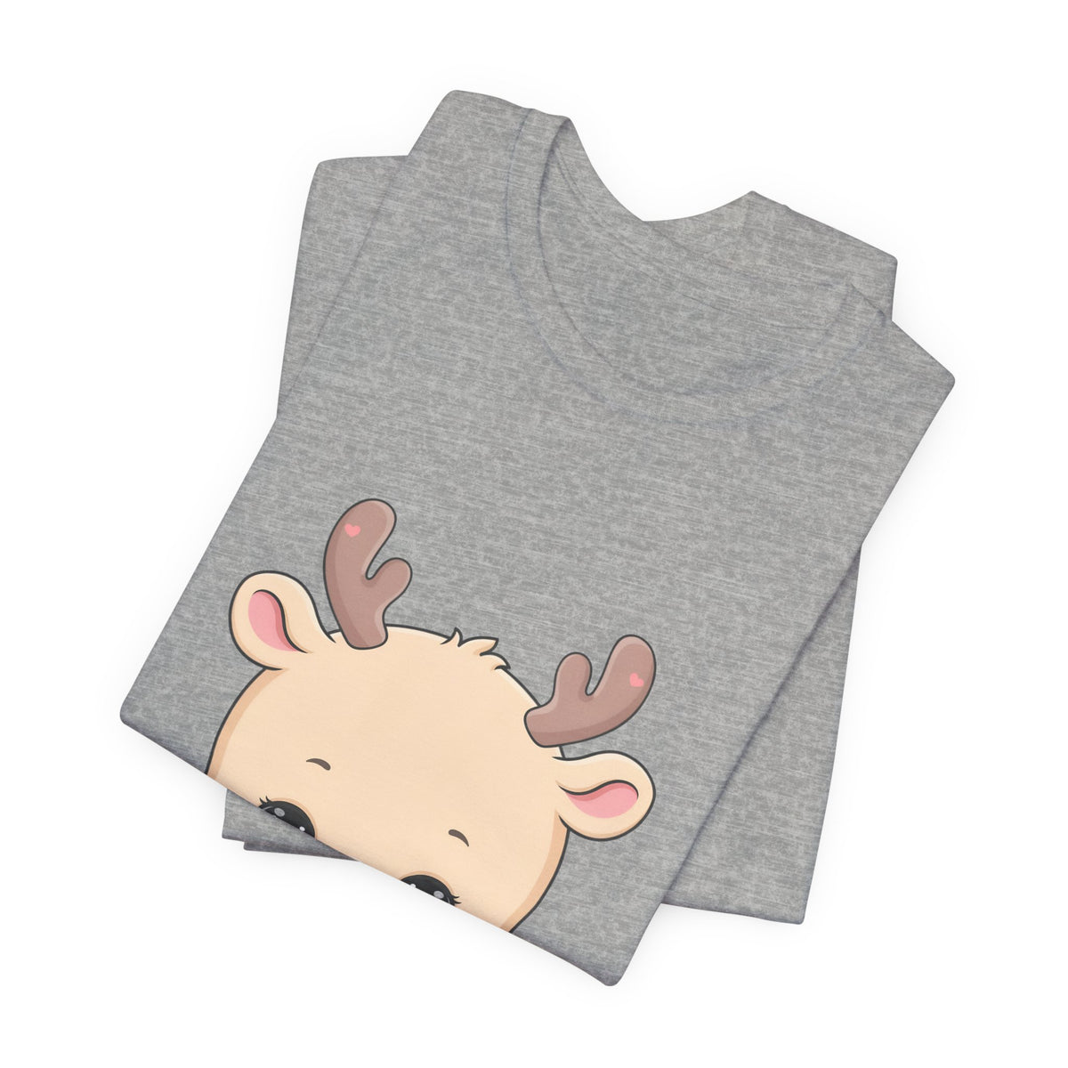 Kawaii Reindeer T-Shirt for Cozy Cocoa Season