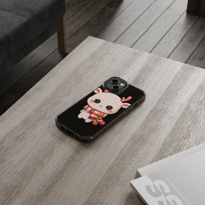 Christmas Reindeer Phone Case, Cute Kawaii Holiday Gift
