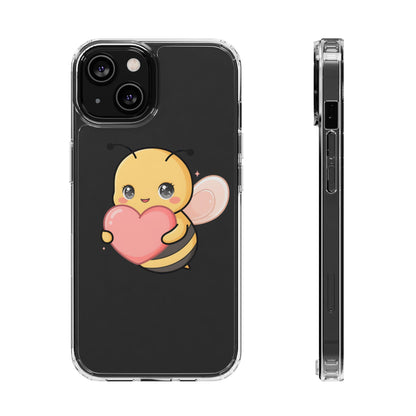 Kawaii Bee Clear Impact-Resistant Phone Case