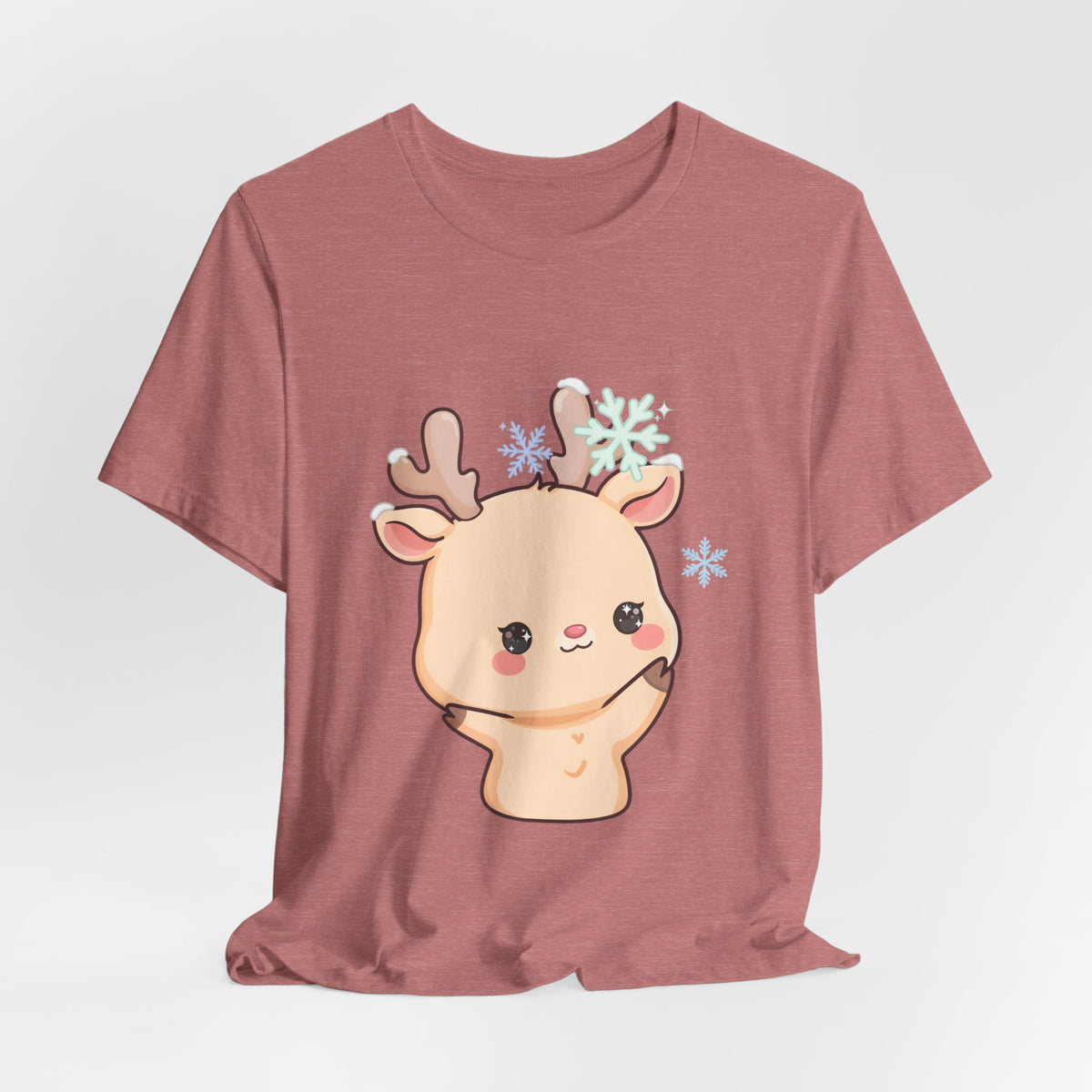 Kawaii Reindeer T-Shirt for Cute Winter Outfits