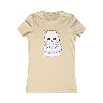 Kawaii Arctic Fox T-Shirt for Cute Winter Style