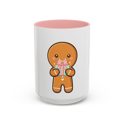 Gingerbread Coffee Mug, Cute Holiday Accent Mug
