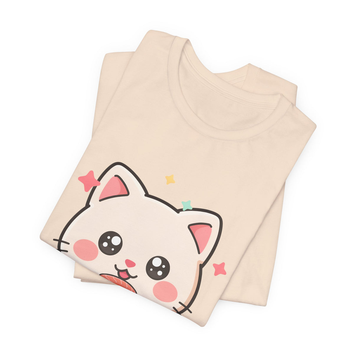 Kawaii Sushi Cat T-Shirt for Cat and Sushi Lovers