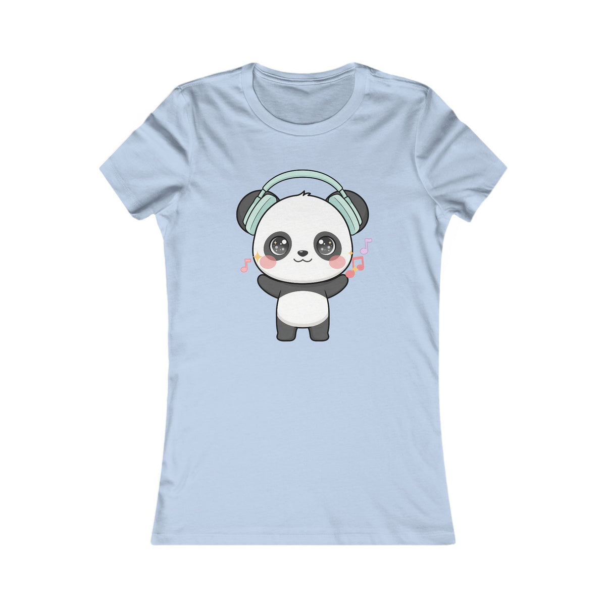Kawaii Panda Music T-Shirt for Women