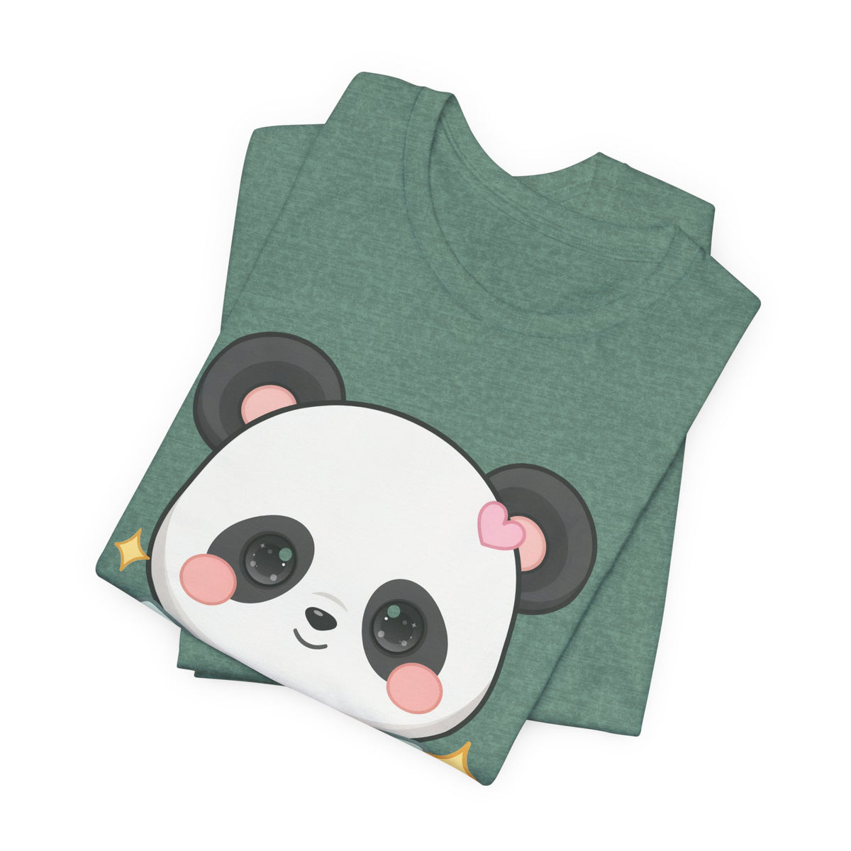 Kawaii Panda T-Shirt, Cozy Blanket Chibi Animal Tee