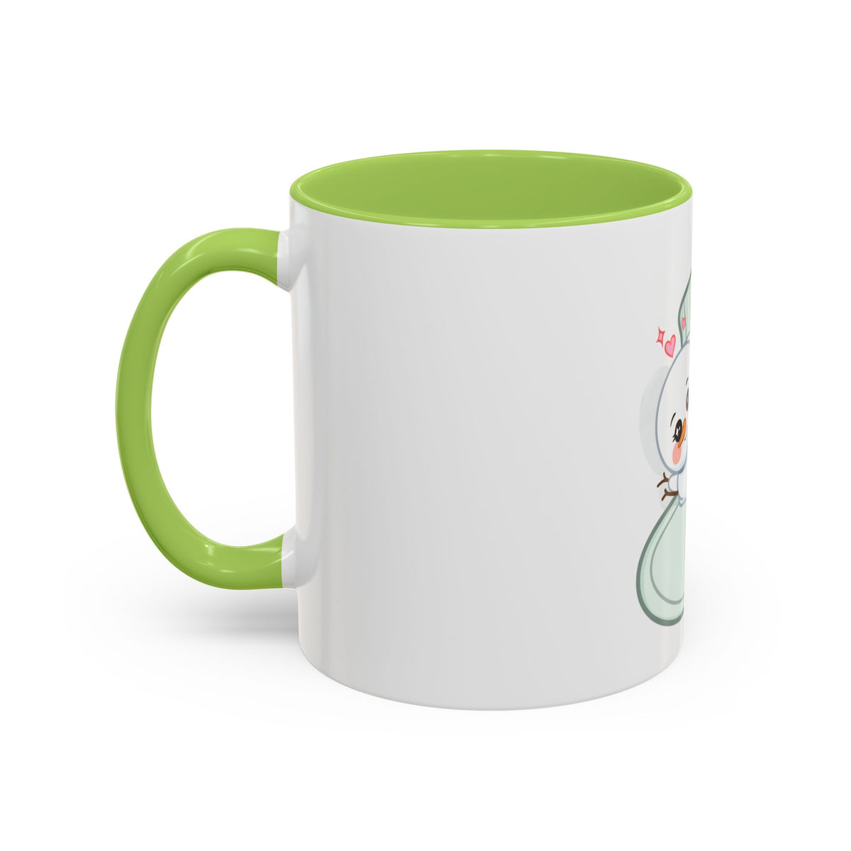 Christmas Snowman Accent Coffee Mug, Cute Holiday Gift