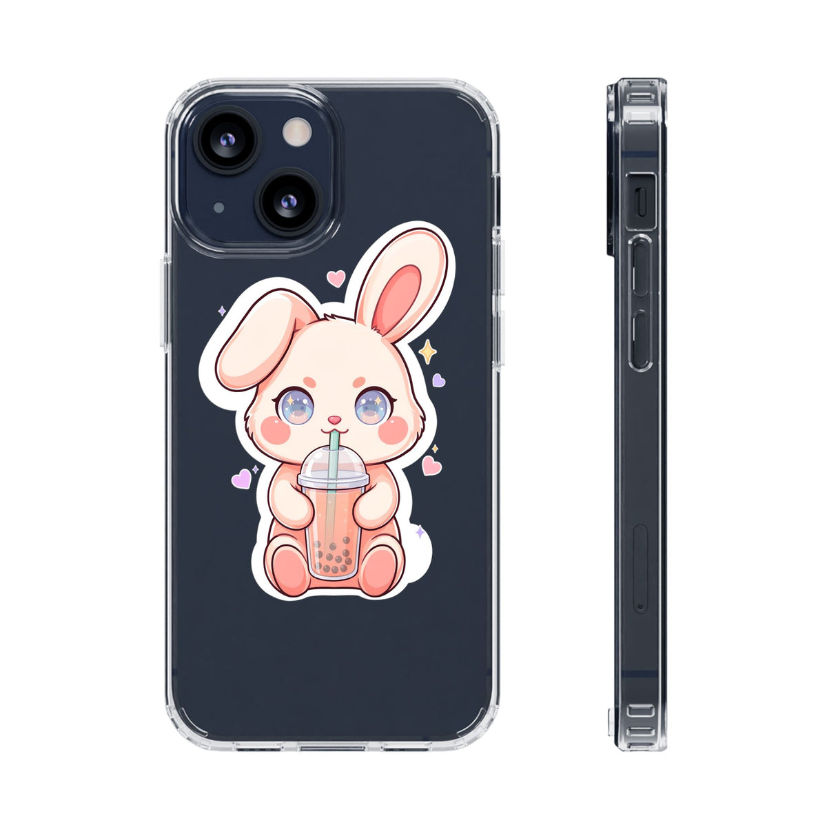 Kawaii Bunny Bubble Tea Phone Case for Boba Lovers