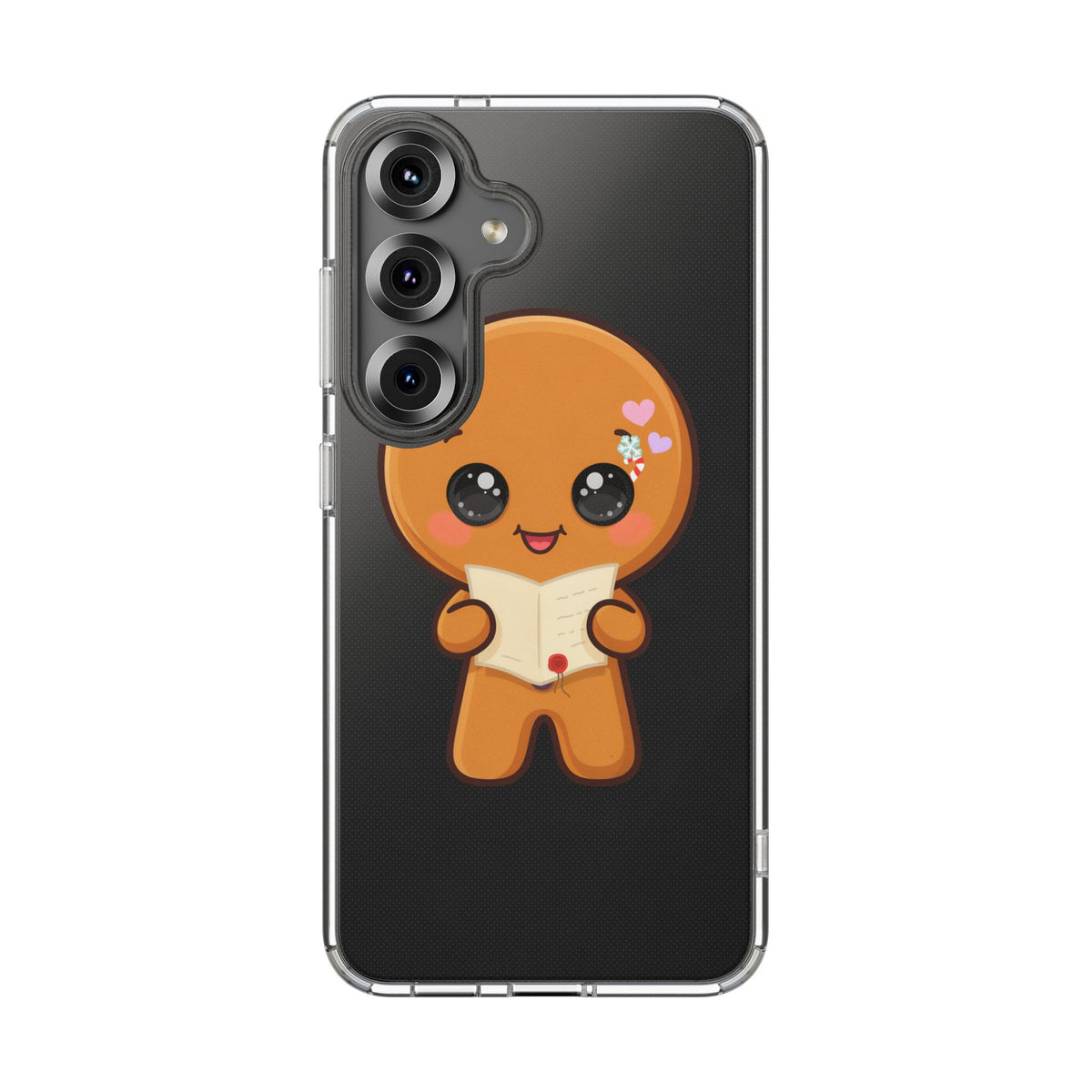 Gingerbread Man Phone Case, Cute Christmas Letter Reader