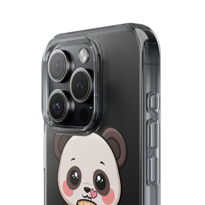 Kawaii Panda Latte Clear Impact-Resistant Case