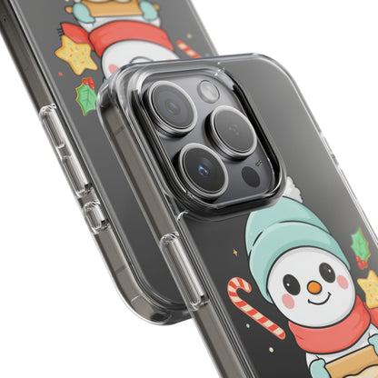 Christmas Snowman Phone Case, Cute Cookie Baker