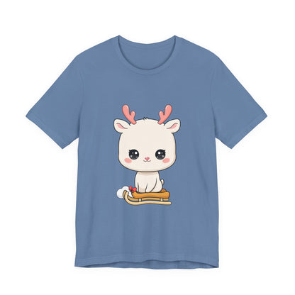 Kawaii Reindeer T-Shirt for Cozy Winter Days