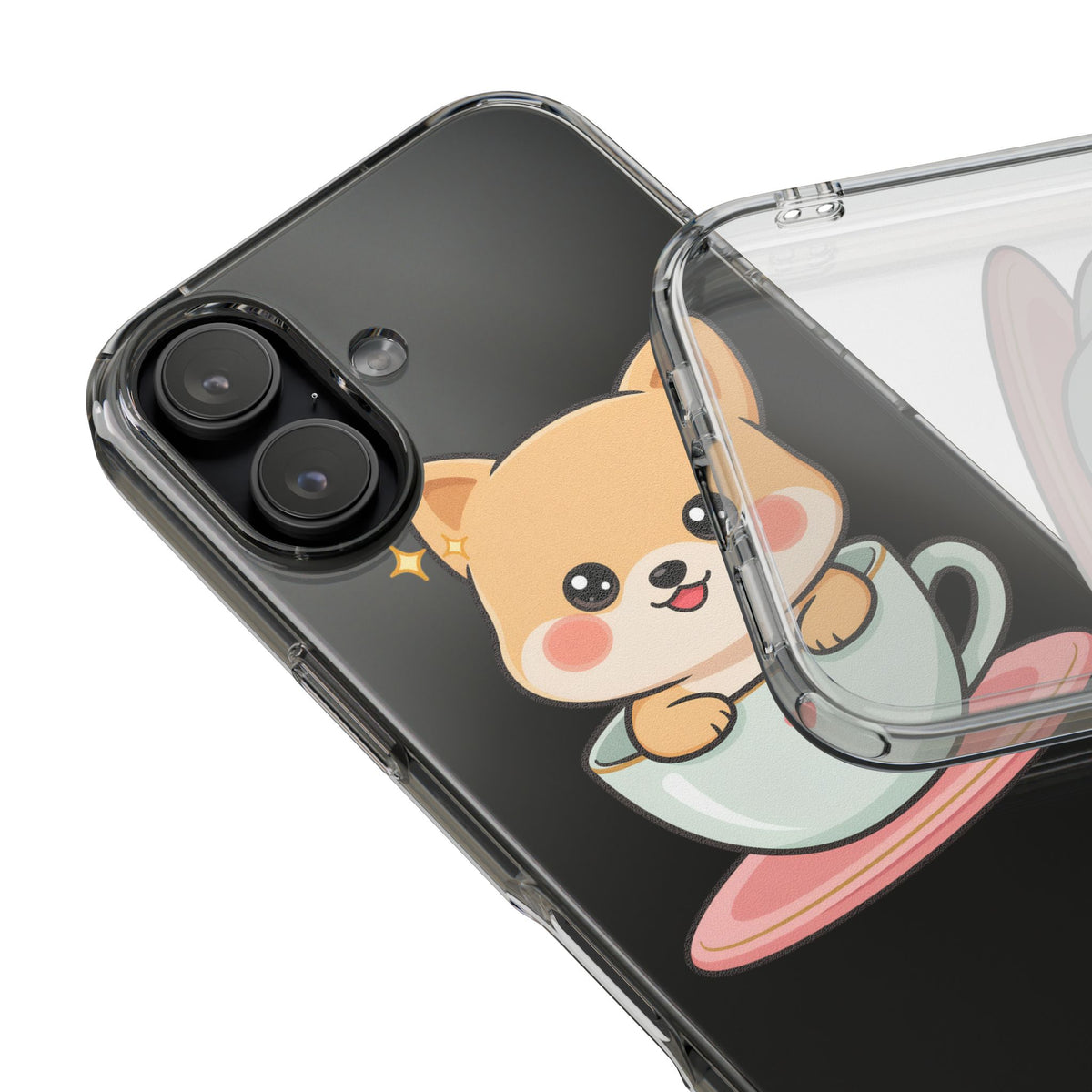 Kawaii Shiba Inu Phone Case – Cute Puppy in a Teacup