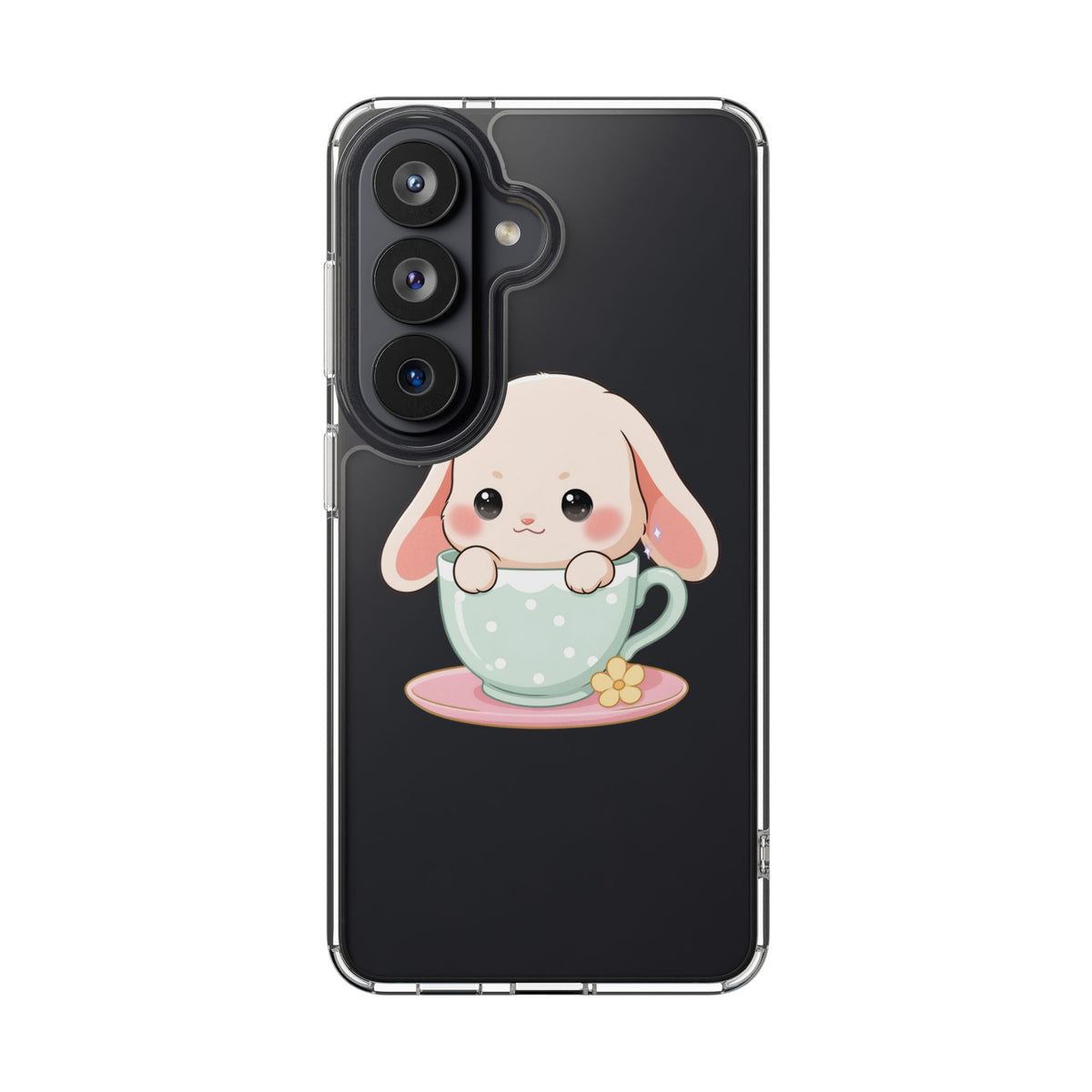 Kawaii Bunny Phone Case, Cute Teacup Rabbit