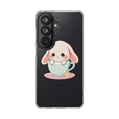 Kawaii Bunny Phone Case, Cute Teacup Rabbit