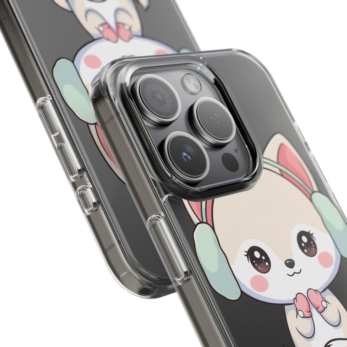 Kawaii Arctic Fox Phone Case – Cozy Winter Cutie