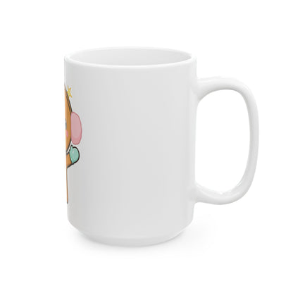 Kawaii Gingerbread Mug – Cute Winter Gift