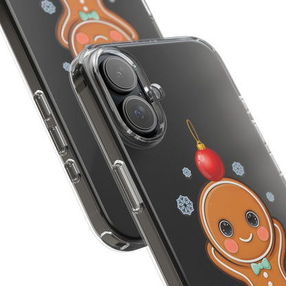 Christmas Gingerbread Phone Case, Cute Kawaii Holiday Gift