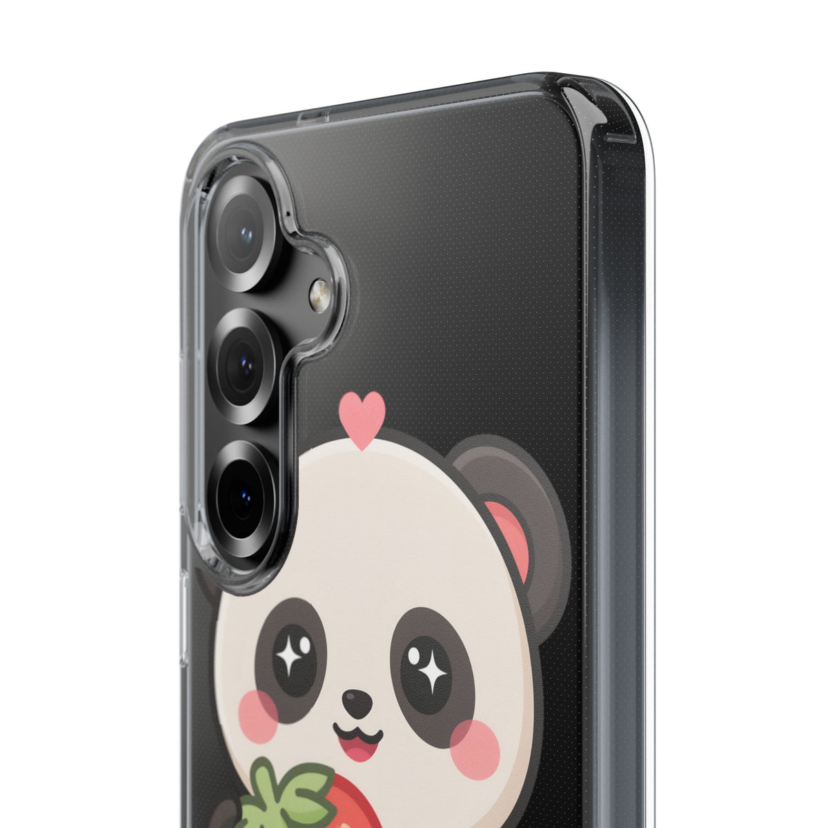 Kawaii Panda Phone Case, Sweet Strawberry Gift