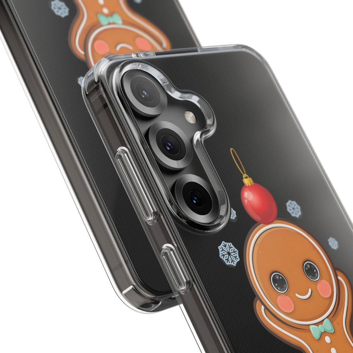 Christmas Gingerbread Phone Case, Cute Kawaii Holiday Gift