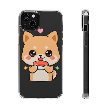 Kawaii Shiba Inu Phone Case for Sushi Lovers