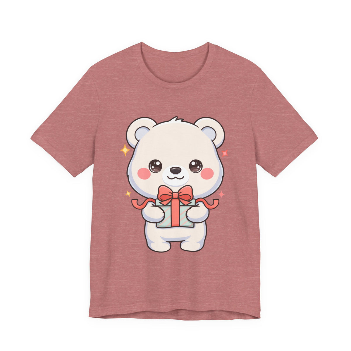 Kawaii Polar Bear Gift T-Shirt for Cute Holiday Cheer
