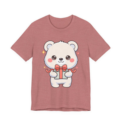 Kawaii Polar Bear Gift T-Shirt for Cute Holiday Cheer