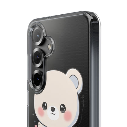 Kawaii Polar Bear Phone Case with Fairy Lights