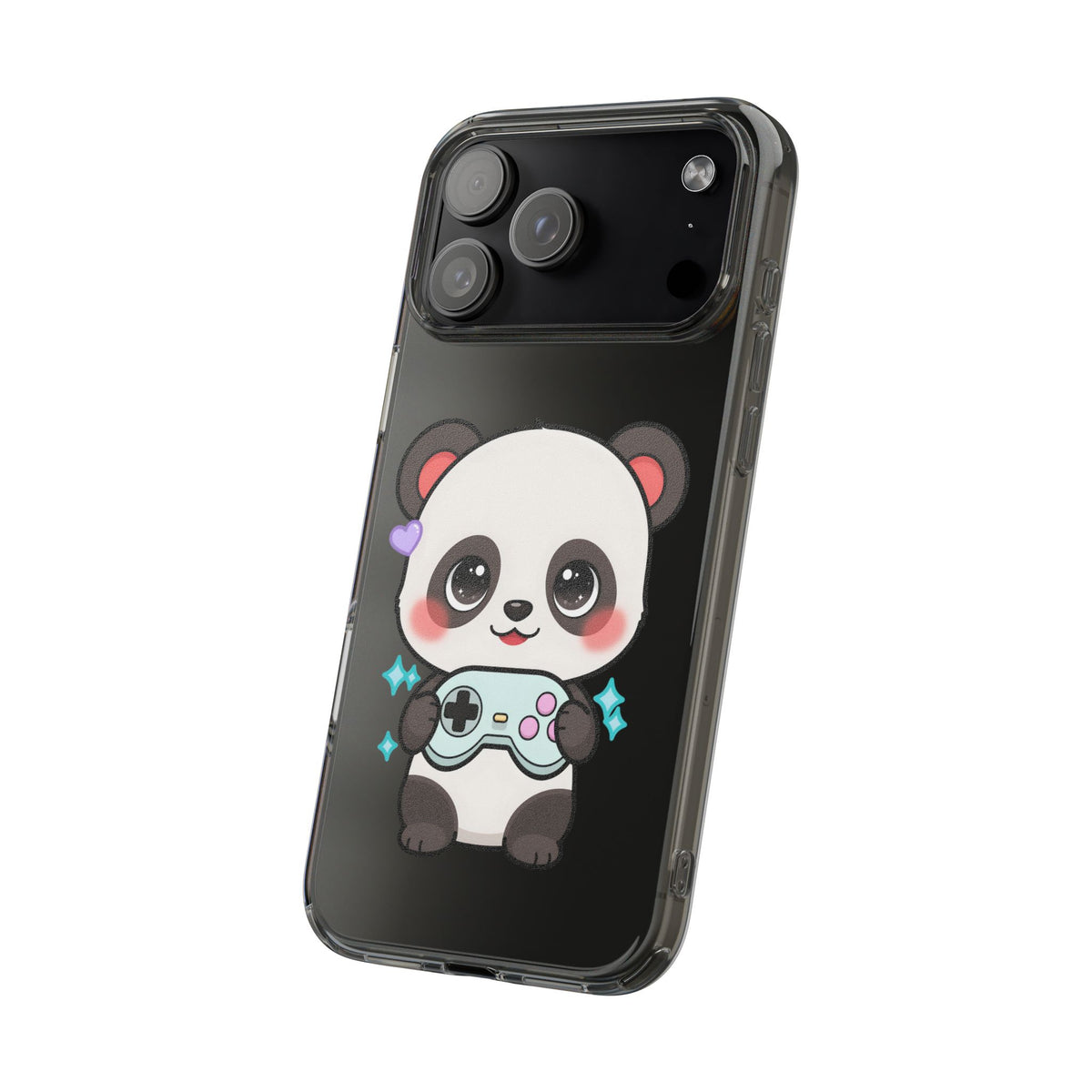 Gamer Panda Clear Impact-Resistant Phone Case